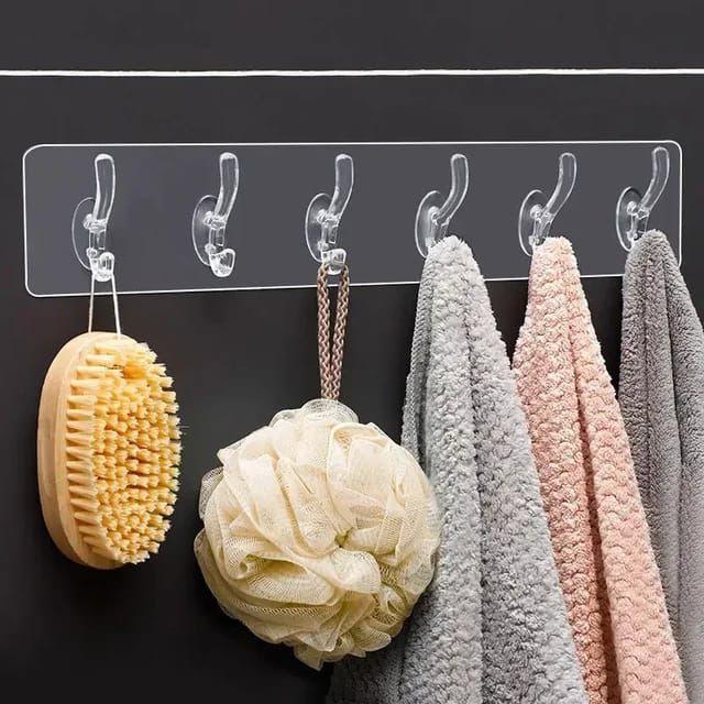 Wall Mount Hooks 6 Row